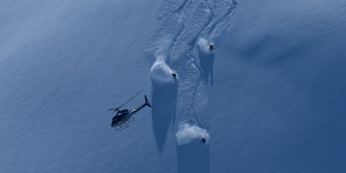Heli Skiing on the top